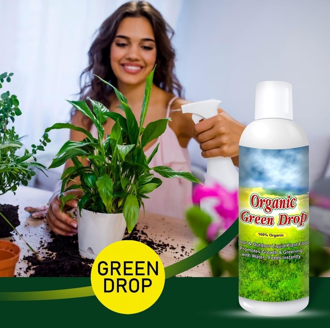 Organic GreenDrop Plant Food Liquid Fertilizer For Plant Growth & Greening Pack of 1