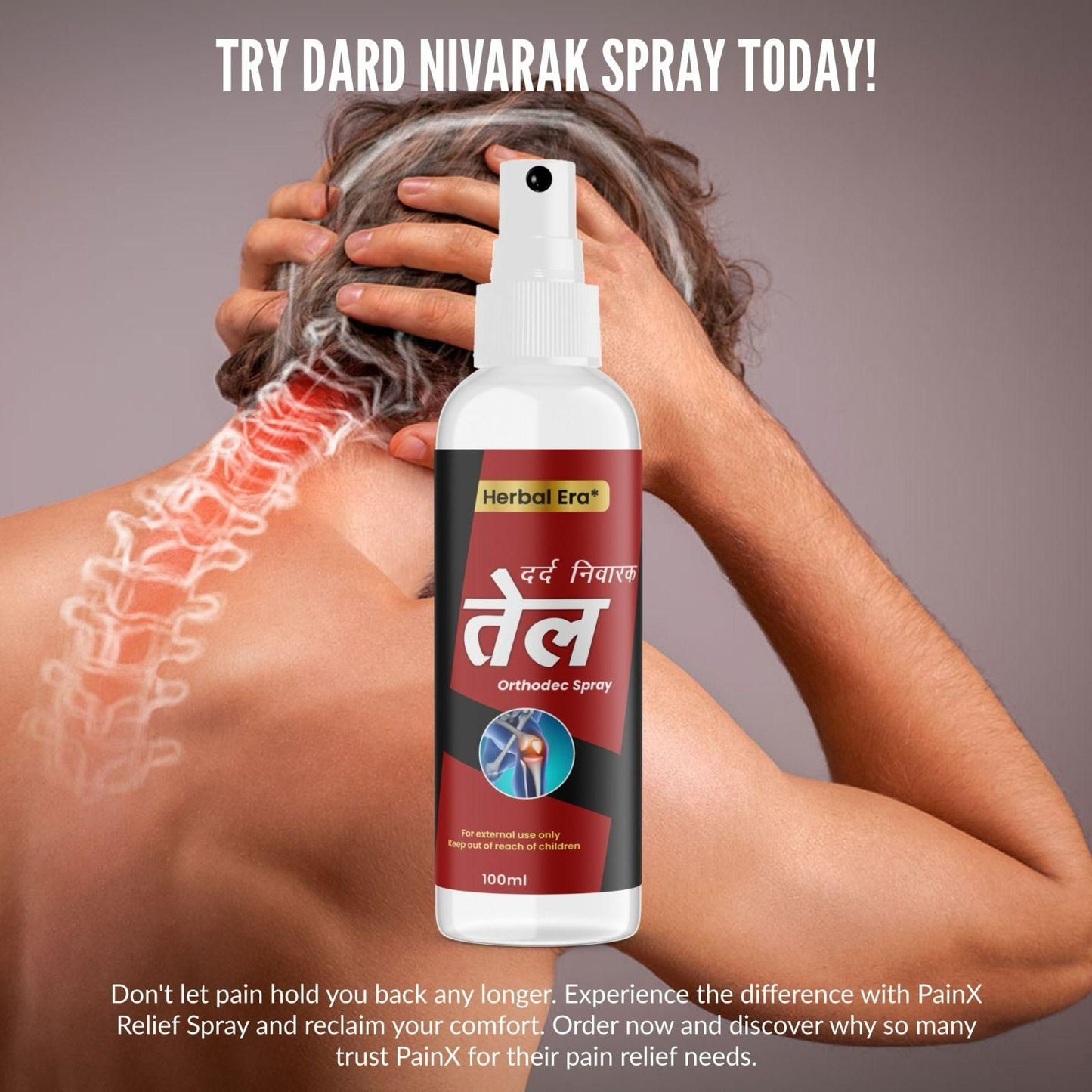 Herbal Era दर्द निवारक तेल - 100ml Buy 1 Get 1 Free