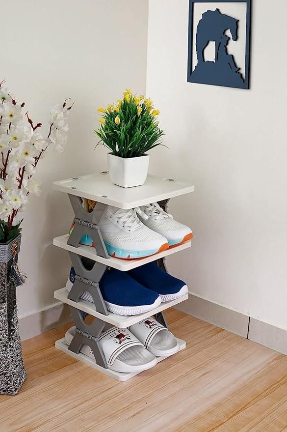 Foldable Space Saving Shoes Rack 3 Layer