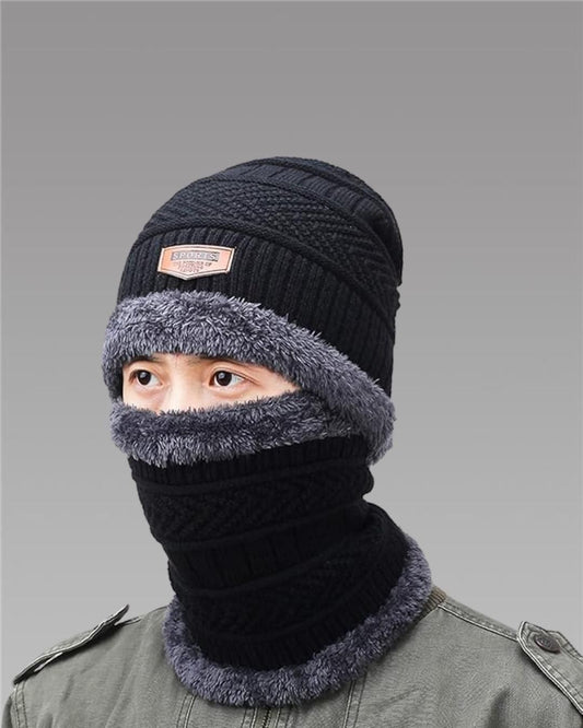 Unisex Woolen Cap Set